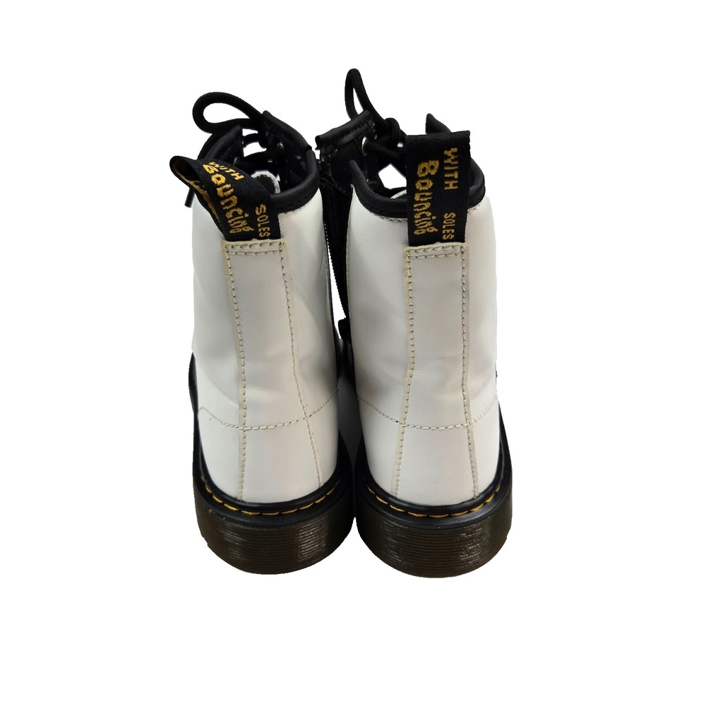 Dr. Martens Youth 1460 Y Lace White Boots Girl 7 Boys 6 Womens 9‎ New with Box - Picture 3 of 10